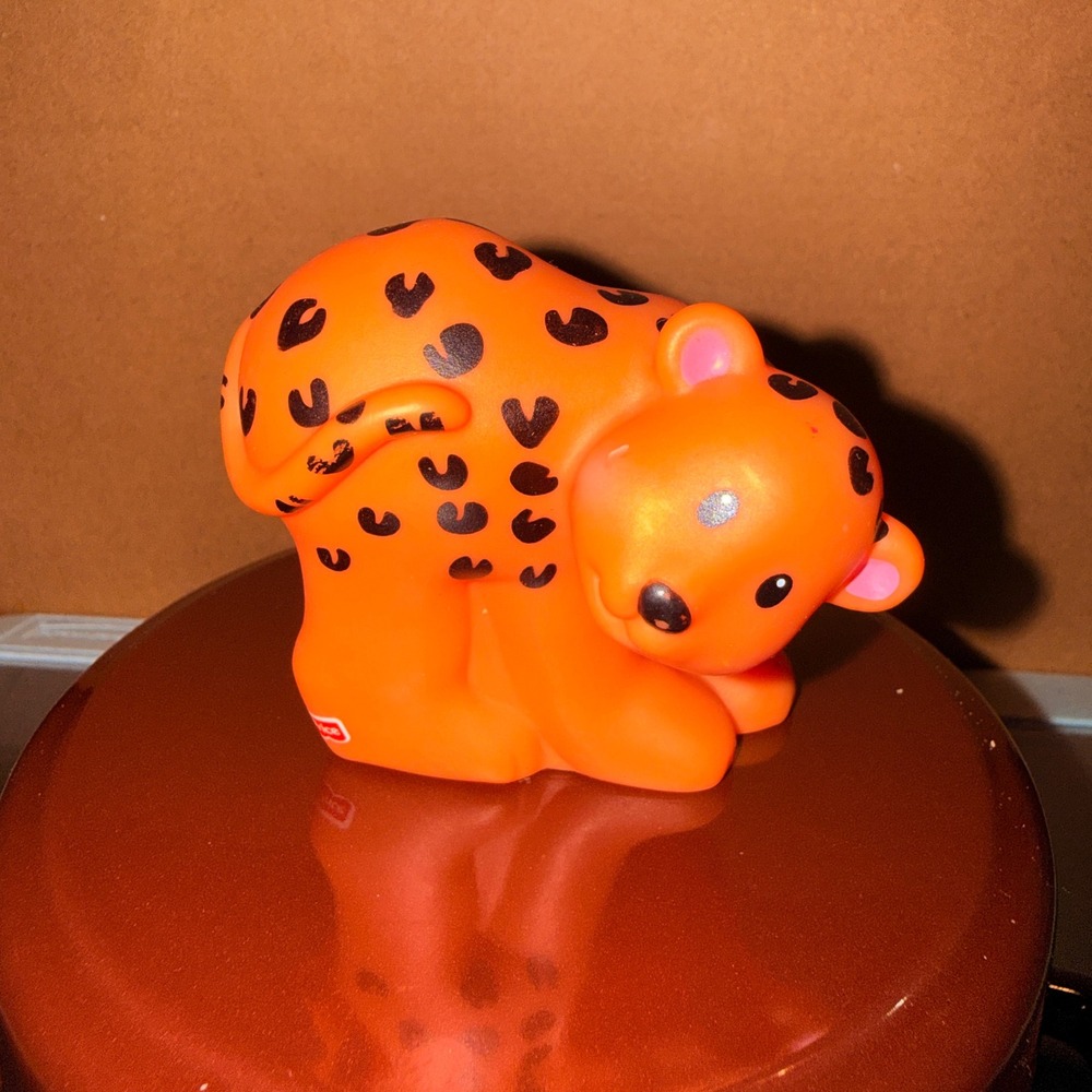 Fisher-Price Little People Leopard Toy Kids OS Orange Good Spotted Safari Cub